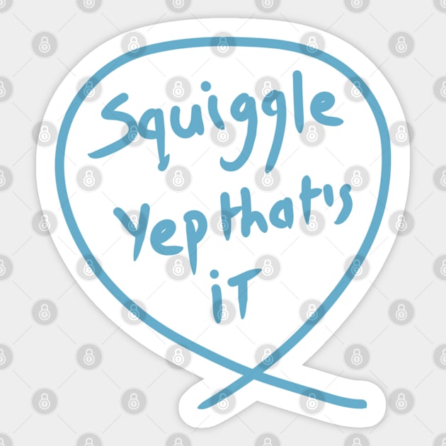 The squiggle collection - It’s squiggle nonsense Sticker by stephenignacio